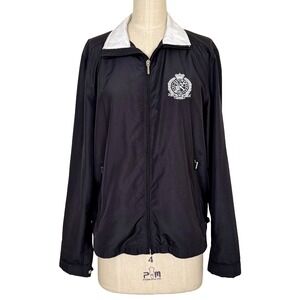 Lauren Ralph Lauren Active Women M Full Zip Crest Emblem Windbreaker Golf Jacket